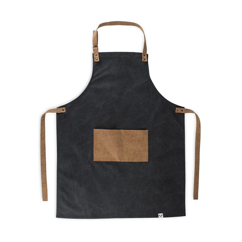 Foster & Rye Grilling Aprons for Men with Pocket, Canvas Cooking Aprons for Men with Adjustable Strap, Mens Chefs BBQ Apron - Image 1